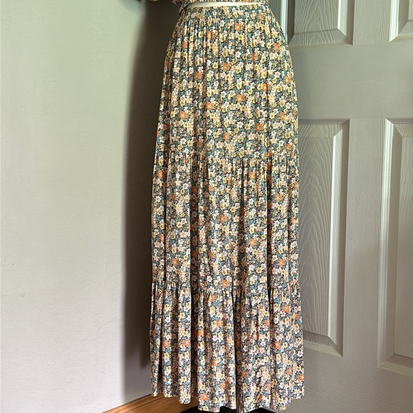 Rhythm 70s Floral 2 Piece Skirt/Top Set US S/AUS 6 - Picture 15 of 16